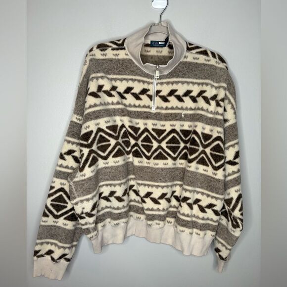 Polo Ralph Lauren Geo-Motif Fleece Pullover - Picture 5 of 7